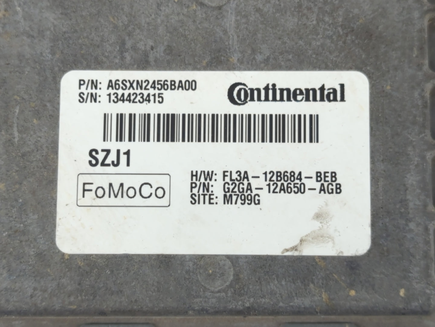 2016-2018 Lincoln Mkx PCM Engine Control Computer ECU ECM PCU OEM P/N:A6SXN2456BA00 FL3A-12B684-BEB Fits OEM Used Auto Parts