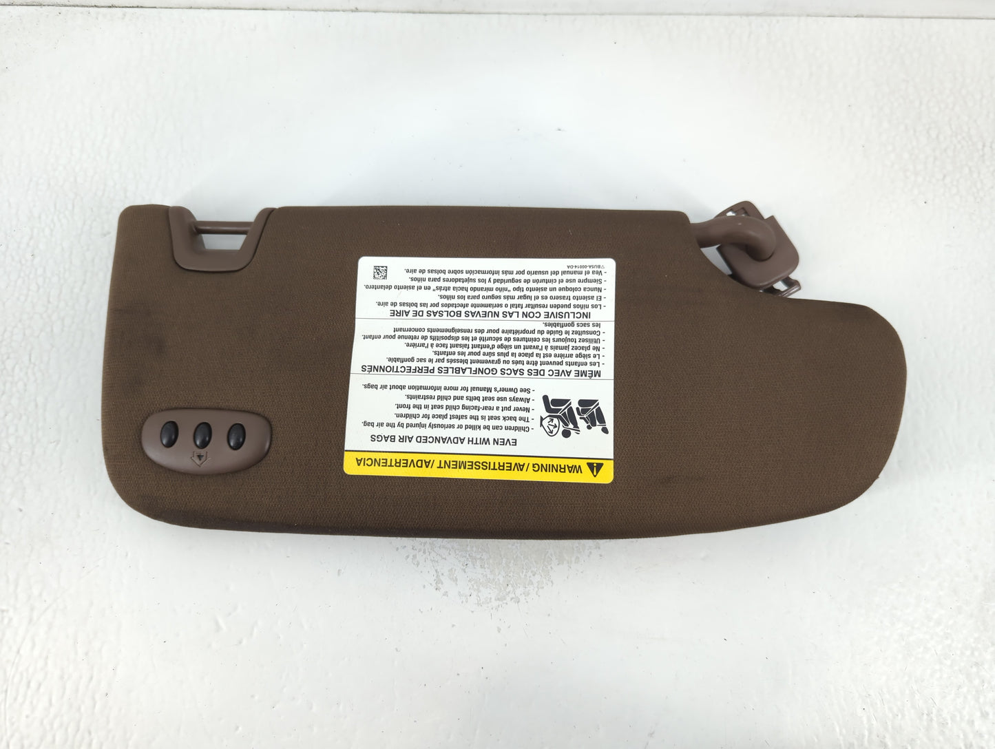2016-2018 Lincoln Mkx Sun Visor Shade Replacement Driver Left Mirror Fits Fits 2016 2017 2018 2019 OEM Used Auto Parts - Oem