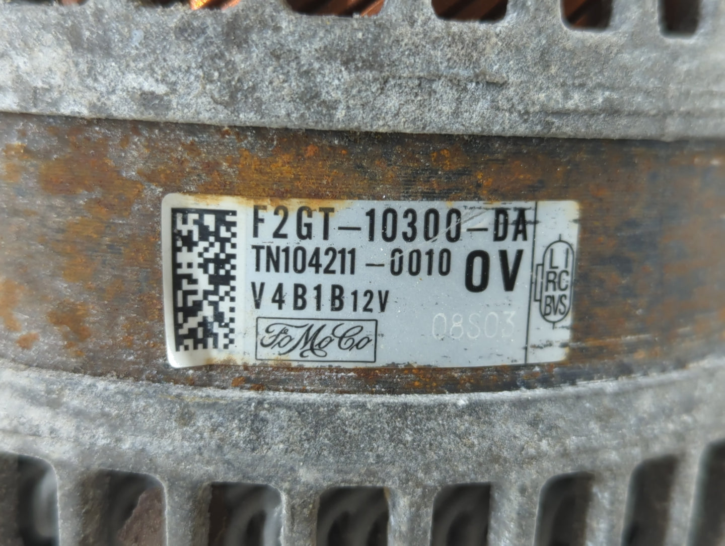 2016-2018 Lincoln Mkx Alternator Replacement Generator Charging Assembly Engine OEM P/N:F2GT-10300-DA Fits OEM Used Auto Par