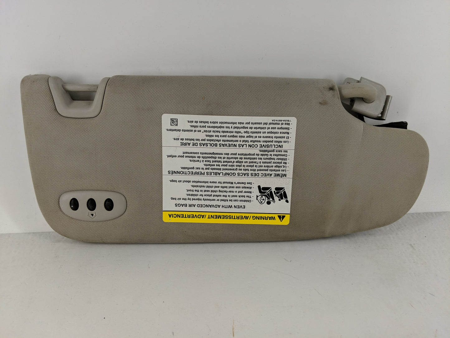 2015-2017 Lincoln Mkz Sun Visor Shade Replacement Driver Left Mirror Fits Fits 2015 2016 2017 OEM Used Auto Parts - Oemuseda