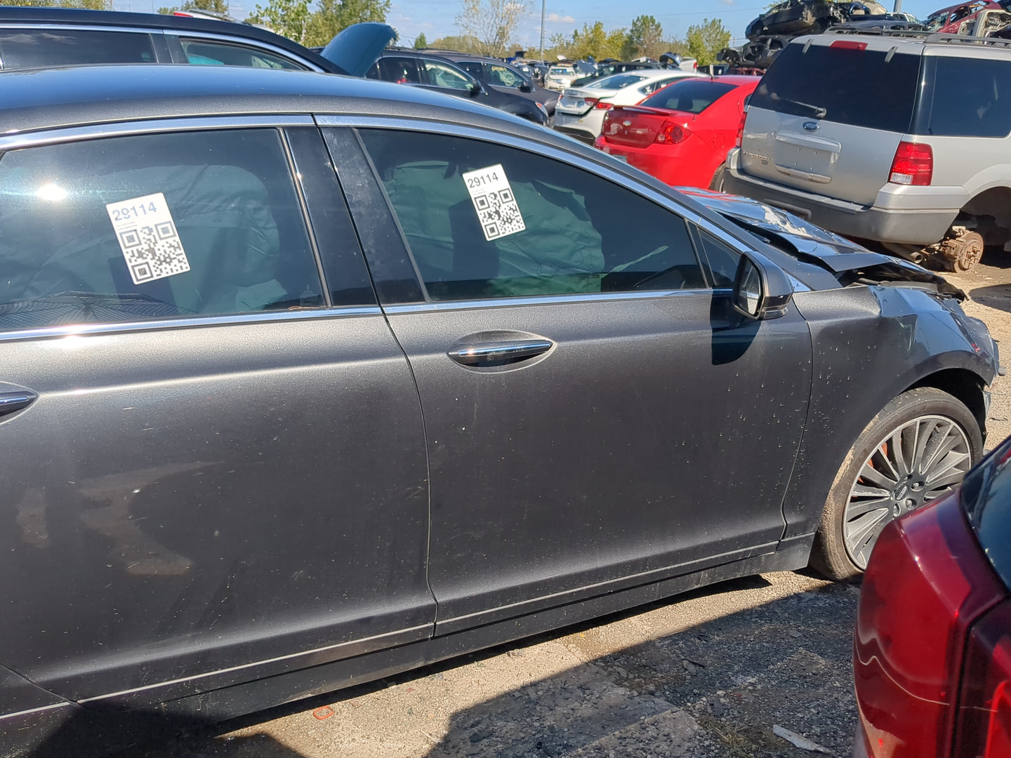 2013-2016 Lincoln Mkz Passenger Front Door Oem 1173847 - Oemusedautoparts1.com