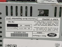 2016 Lincoln Mkz Radio AM FM Cd Player Receiver Replacement P/N:FP6T-18D818-FA CR-FJ24H0UMC Fits OEM Used Auto Parts - Oemus