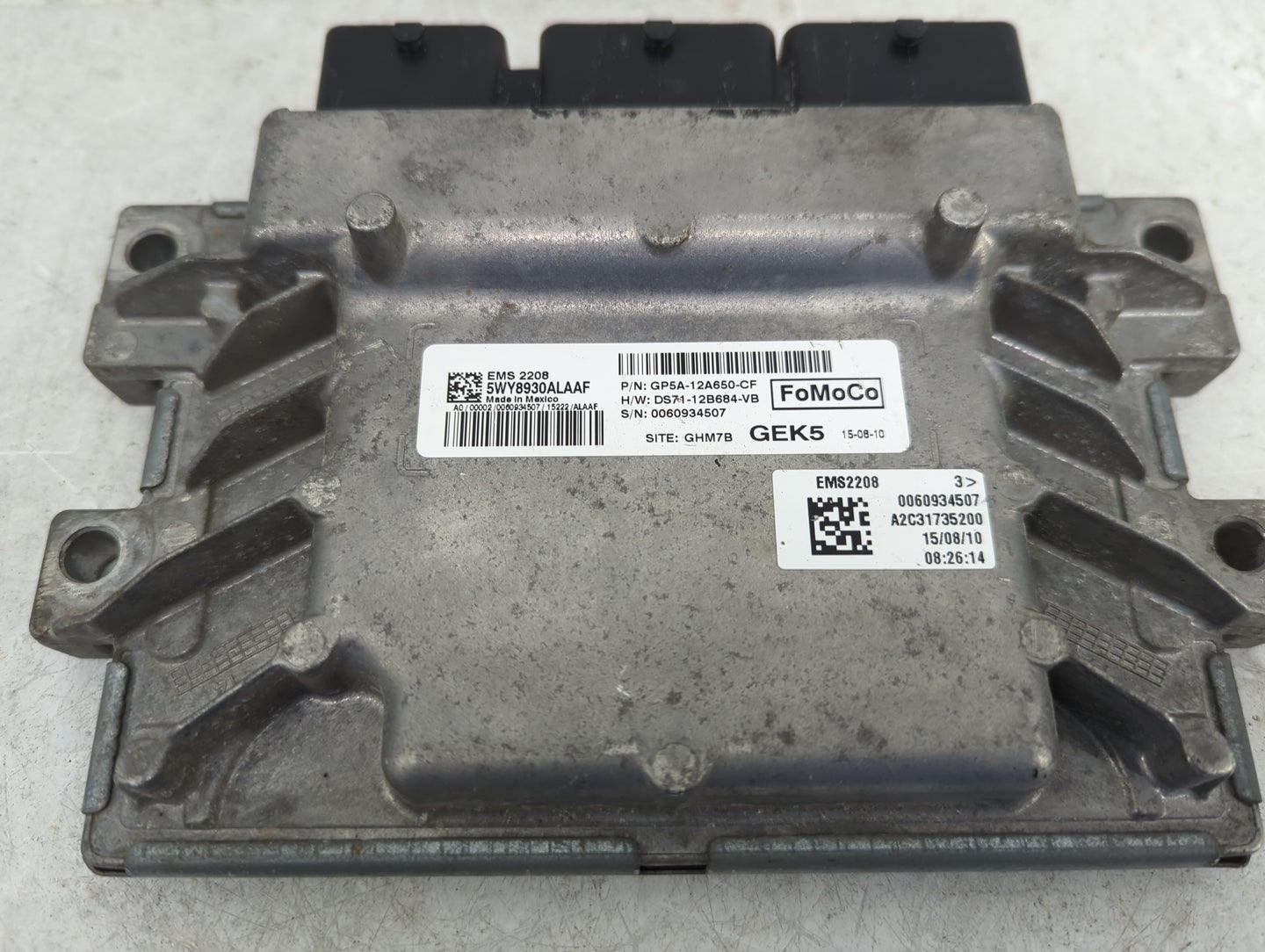 2014-2020 Lincoln Mkz PCM Engine Control Computer ECU ECM PCU OEM P/N:5WY8930ALAAF GP5A-12A650-CF Fits OEM Used Auto Parts -