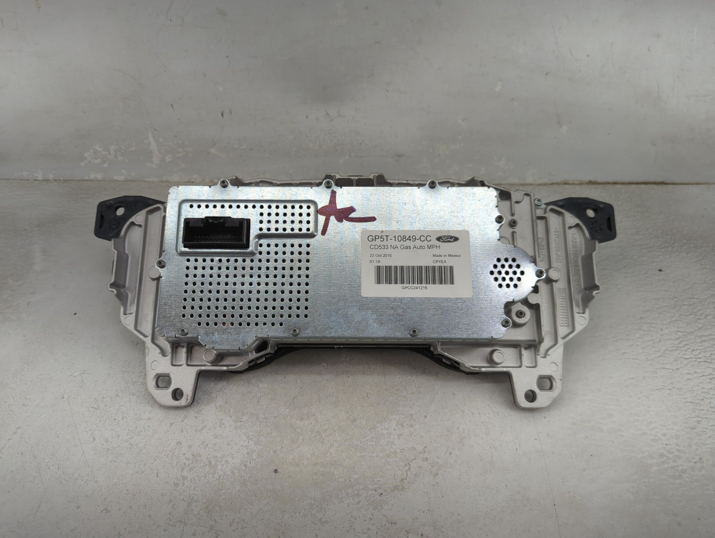 2016 Lincoln Mkz Instrument Cluster Speedometer Gauges P/N:GP5T-10849-CC Miles: Fits OEM Used Auto Parts - Oemusedautoparts1
