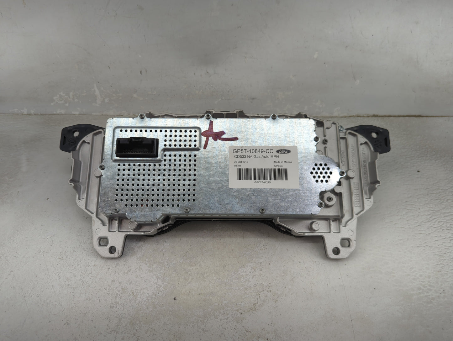 2016 Lincoln Mkz Instrument Cluster Speedometer Gauges P/N:GP5T-10849-CC Miles: Fits OEM Used Auto Parts - Oemusedautoparts1