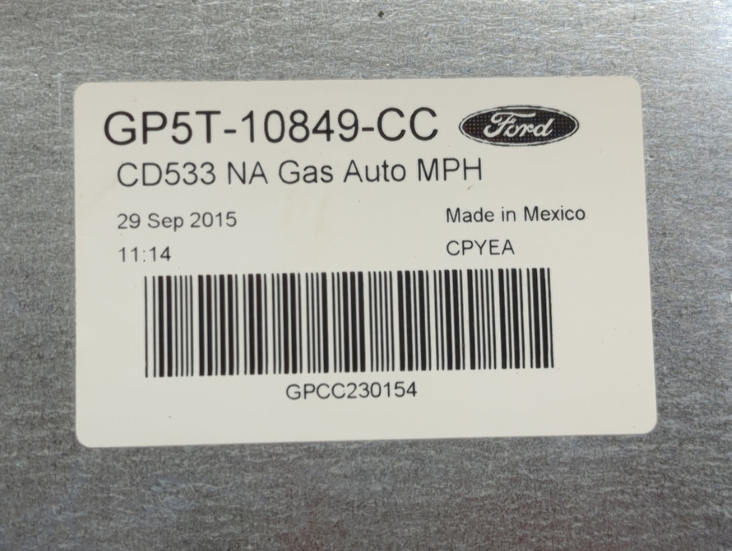 2016 Lincoln Mkz Instrument Cluster Speedometer Gauges P/N:GP5T-10849-CC Miles: Fits OEM Used Auto Parts - Oemusedautoparts1