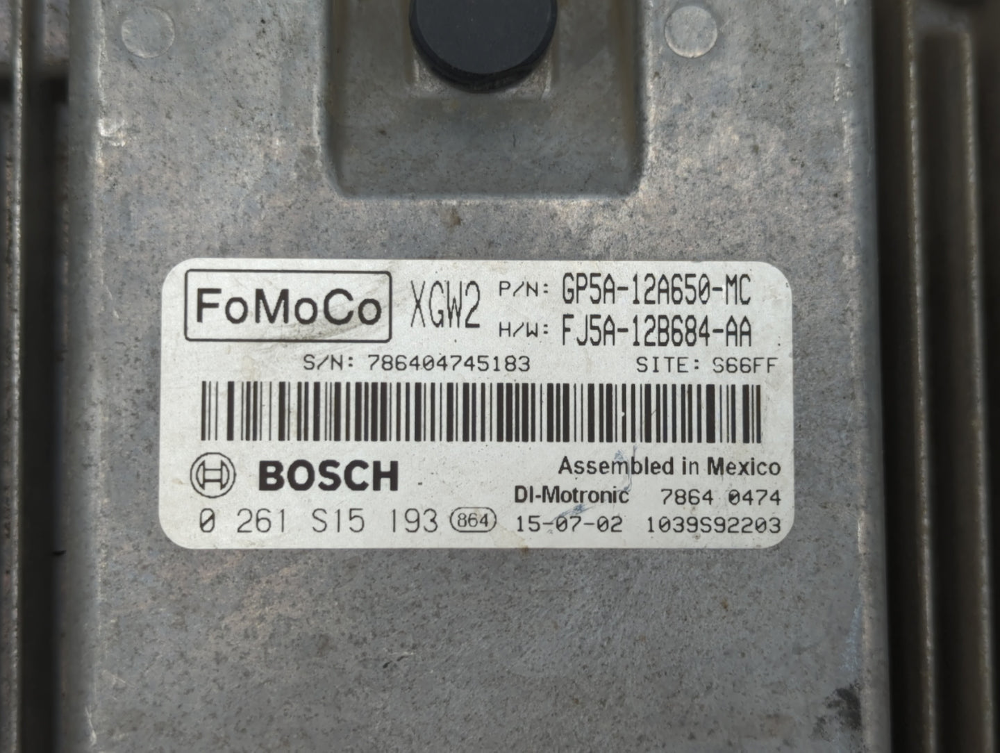2016 Lincoln Mkz PCM Engine Control Computer ECU ECM PCU OEM P/N:GP5A-12A650-NC GP5A-12A650-MB Fits OEM Used Auto Parts - Oe