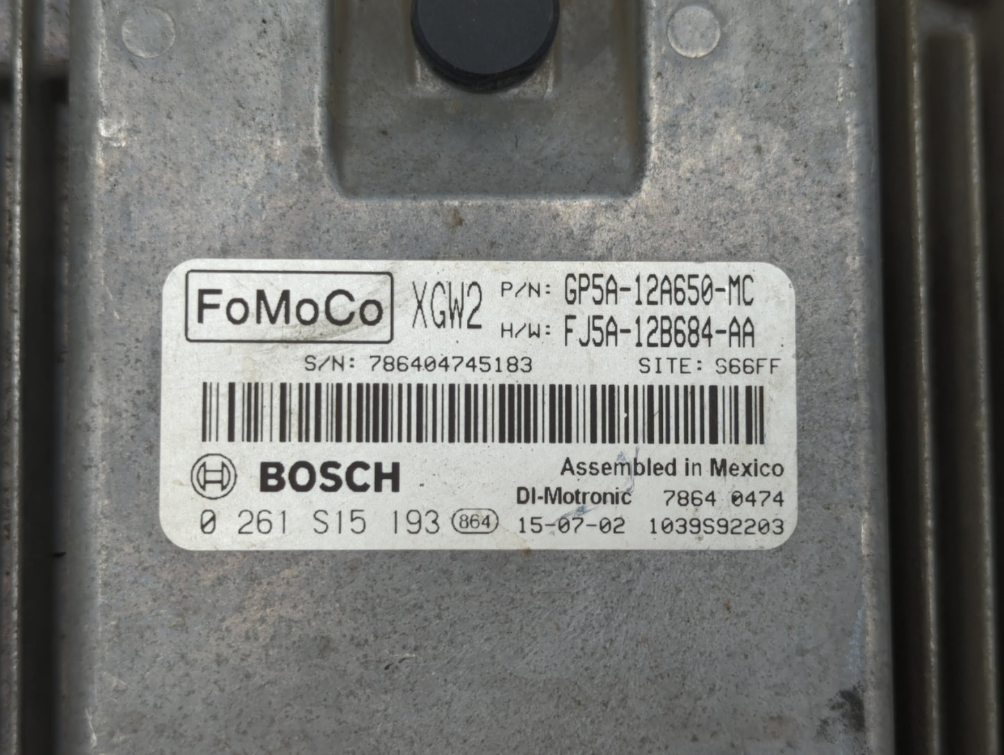 2016 Lincoln Mkz PCM Engine Control Computer ECU ECM PCU OEM P/N:GP5A-12A650-NC GP5A-12A650-MB Fits OEM Used Auto Parts - Oe