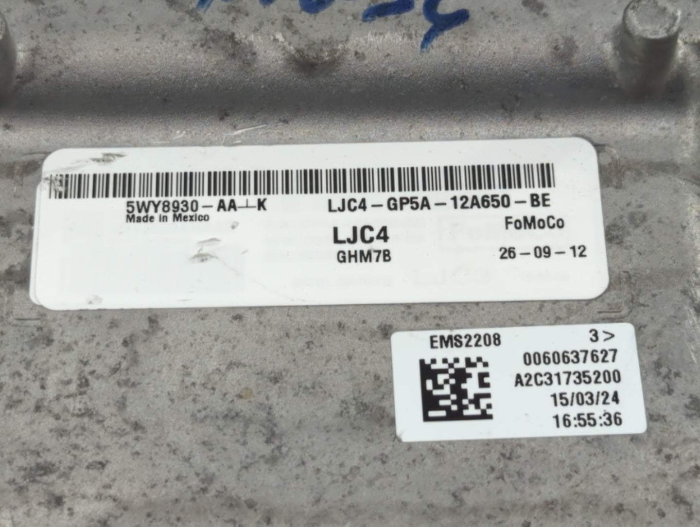 2016-2020 Lincoln Mkz PCM Engine Control Computer ECU ECM PCU OEM P/N:GP5A-12A650-BE Fits Fits 2016 2018 2019 2020 OEM Used 