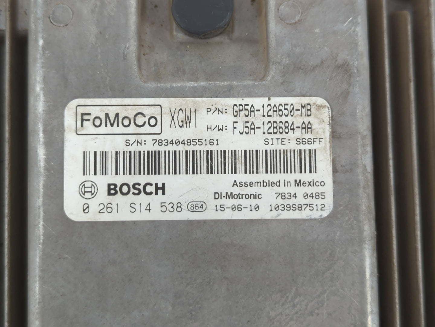 2016 Lincoln Mkz PCM Engine Control Computer ECU ECM PCU OEM P/N:FJ5A-12B684-AA GP5A-12A650-MB Fits OEM Used Auto Parts - Oe