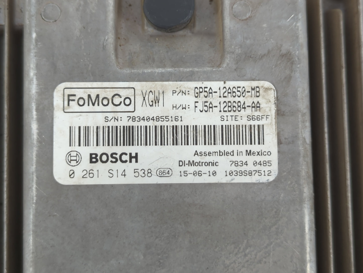 2016 Lincoln Mkz PCM Engine Control Computer ECU ECM PCU OEM P/N:FJ5A-12B684-AA GP5A-12A650-MB Fits OEM Used Auto Parts - Oe