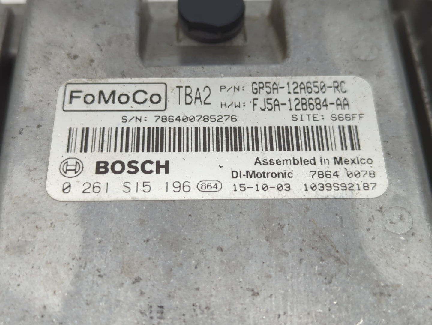 2016 Lincoln Mkz PCM Engine Control Computer ECU ECM PCU OEM P/N:GP5A-12650-RC GP5A-12A650-NB, FJ5A-12B684-AA, GP5A-12A650-M