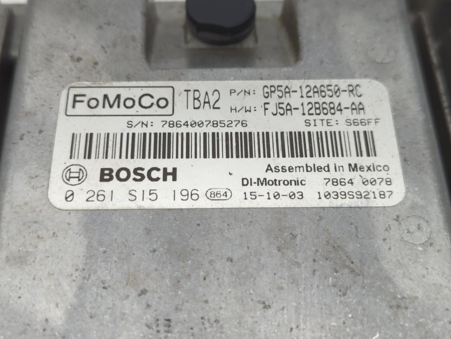 2016 Lincoln Mkz PCM Engine Control Computer ECU ECM PCU OEM P/N:GP5A-12650-RC GP5A-12A650-NB, FJ5A-12B684-AA, GP5A-12A650-M