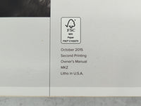 2016 Lincoln Mkz Owners Manual Book Guide P/N:C102270 OEM Used Auto Parts - Oemusedautoparts1.com