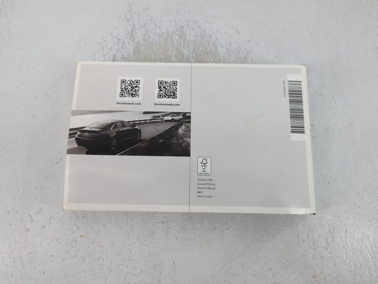 2016 Lincoln Mkz Owners Manual Book Guide P/N:C102270 OEM Used Auto Parts - Oemusedautoparts1.com