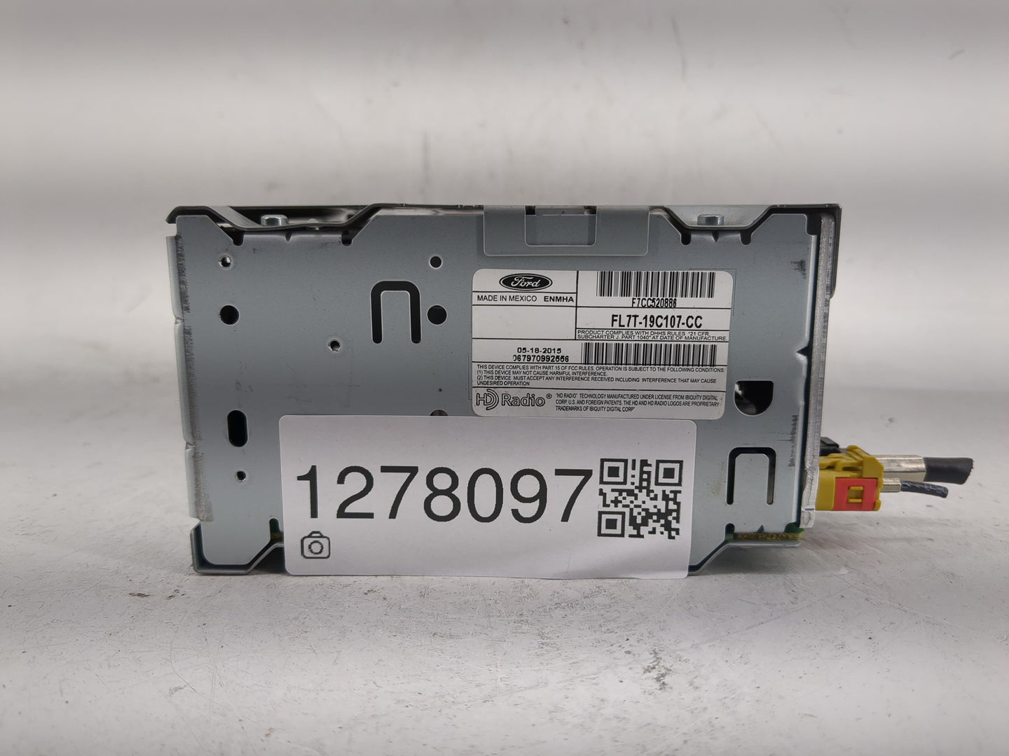 2015-2016 Lincoln Navigator Radio AM FM Cd Player Receiver Replacement P/N:FL7T-19C107-CC FL7T-19C107-CD Fits Fits 2015 2016