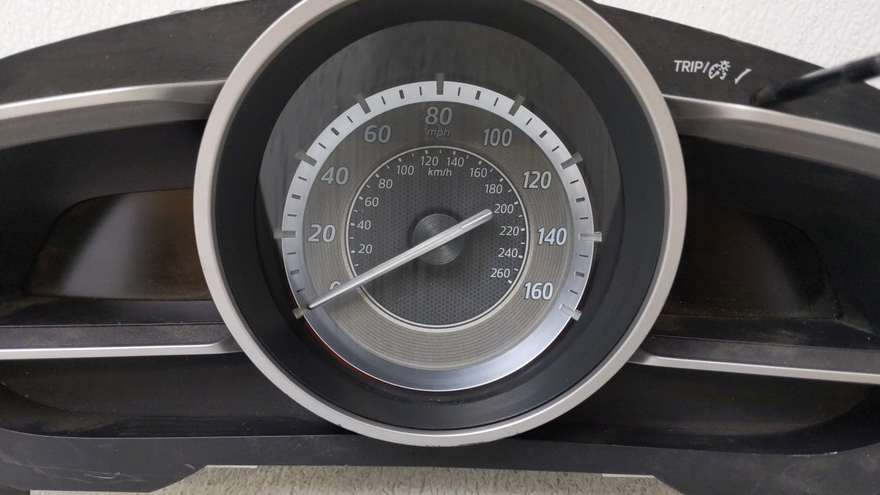 2014 Mazda 3 Instrument Cluster Speedometer Gauges P/N:HABHN1F CBJS9D, HABHN1B Miles: Fits OEM Used Auto Parts - Oemusedauto