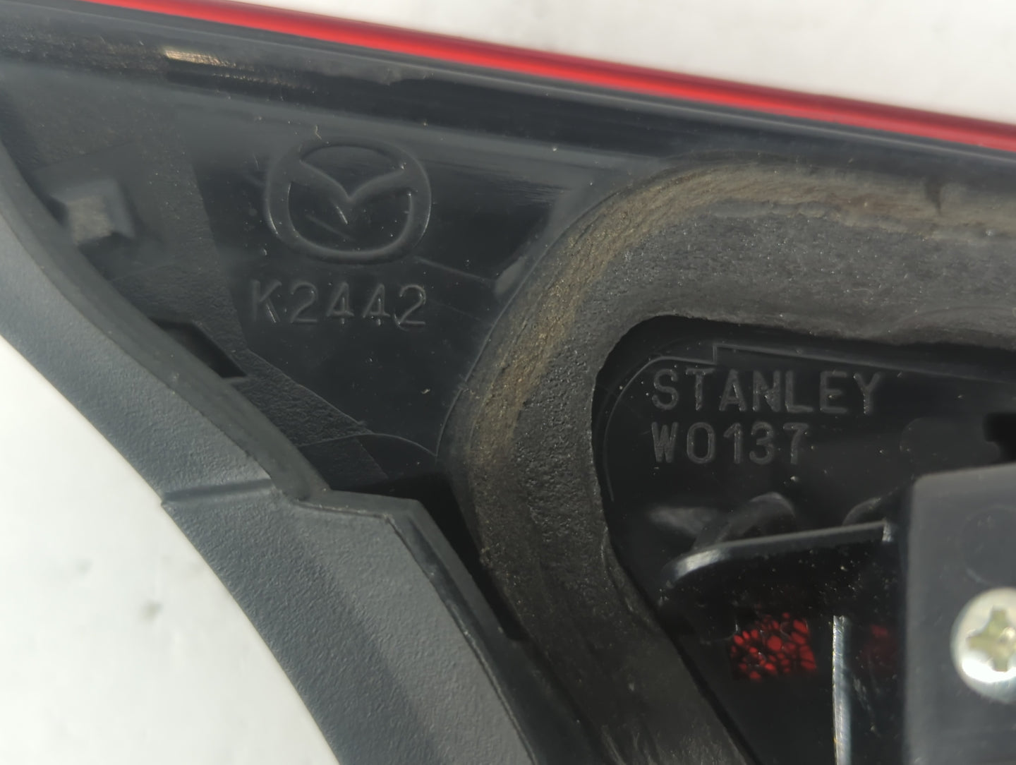 2014-2018 Mazda 3 Tail Light Assembly Driver Left OEM P/N:K2442 Fits Fits 2014 2015 2016 2017 2018 OEM Used Auto Parts - Oem