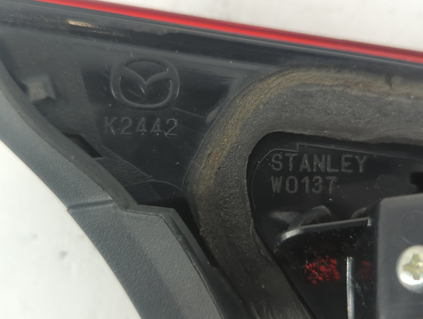 2014-2018 Mazda 3 Tail Light Assembly Driver Left OEM P/N:K2442 Fits Fits 2014 2015 2016 2017 2018 OEM Used Auto Parts - Oem