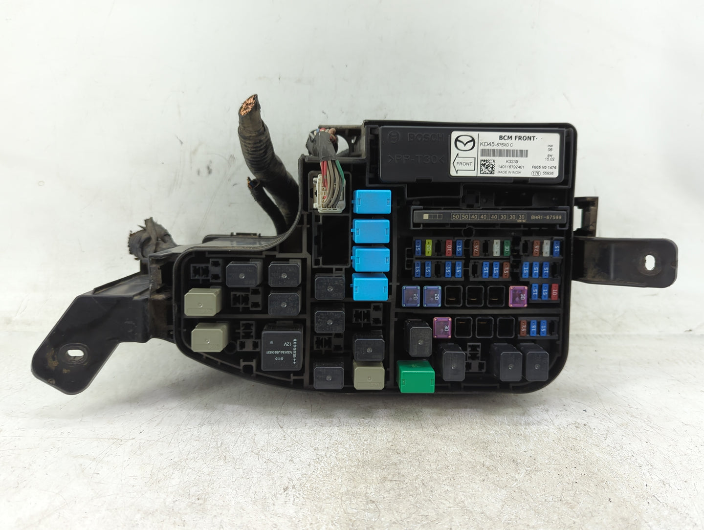 2014-2016 Mazda 3 Fusebox Fuse Box Panel Relay Module P/N:KD45-675X0 C Fits Fits 2014 2015 2016 OEM Used Auto Parts - Oemuse