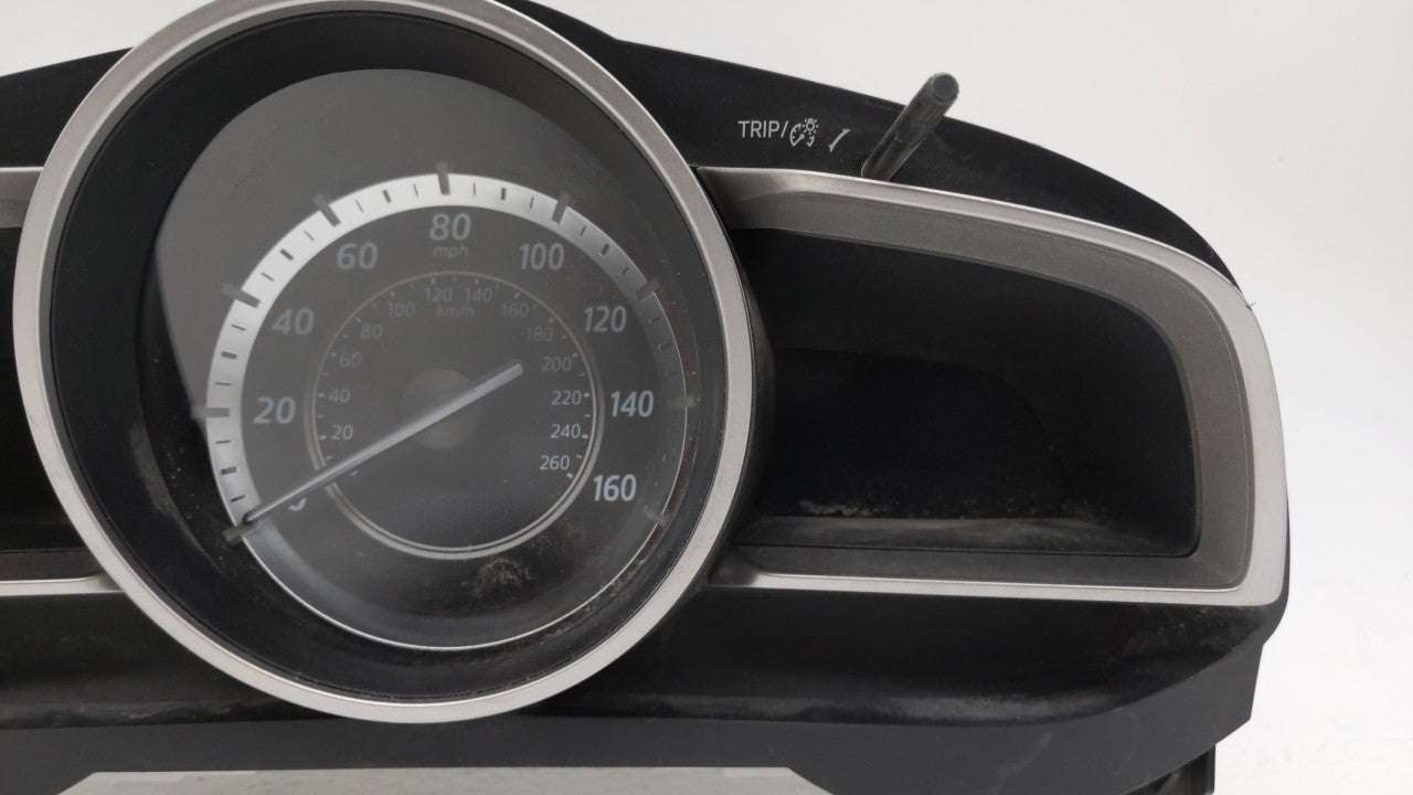 2014 Mazda 3 Instrument Cluster Speedometer Gauges P/N:BHR1 55 430 Fits OEM Used Auto Parts - Oemusedautoparts1.com