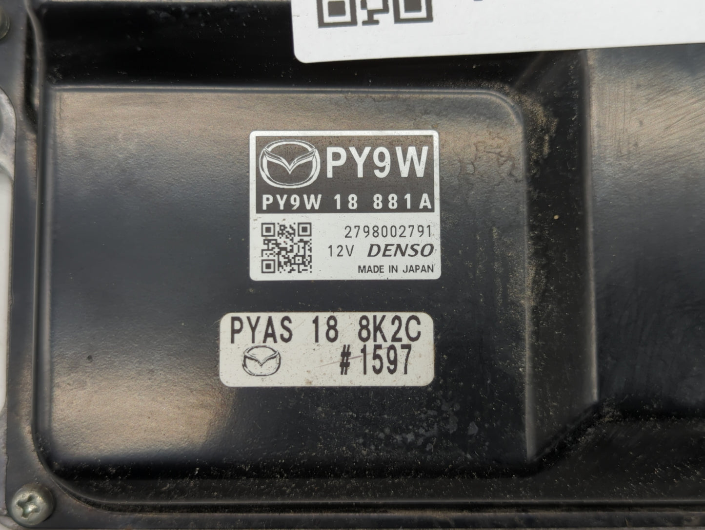 2016 Mazda 3 PCM Engine Control Computer ECU ECM PCU OEM P/N:PSAP 18 881 PY9W 18 881A, PY9W 18 881 Fits OEM Used Auto Parts 