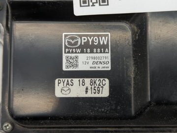 2016 Mazda 3 PCM Engine Control Computer ECU ECM PCU OEM P/N:PSAP 18 881 PY9W 18 881A, PY9W 18 881 Fits OEM Used Auto Parts