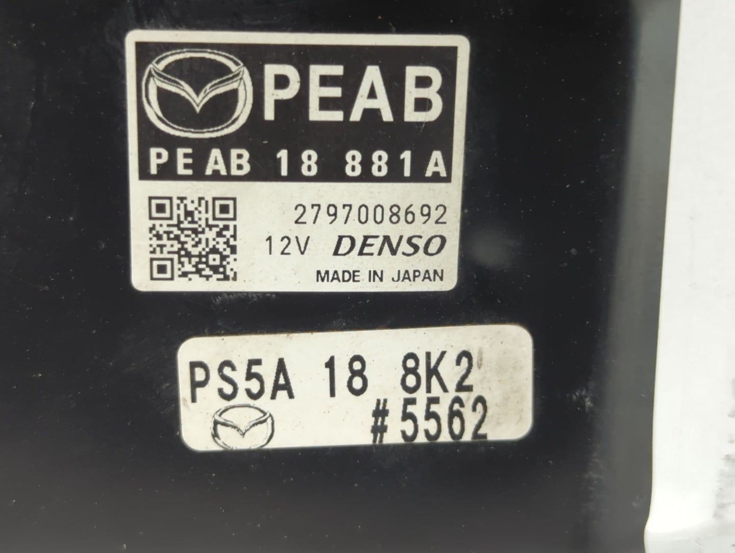 2014-2016 Mazda 3 PCM Engine Control Computer ECU ECM PCU OEM P/N:PEAB 18 881A PEDB 18 881A, PEAB18881A Fits Fits 2014 2015 