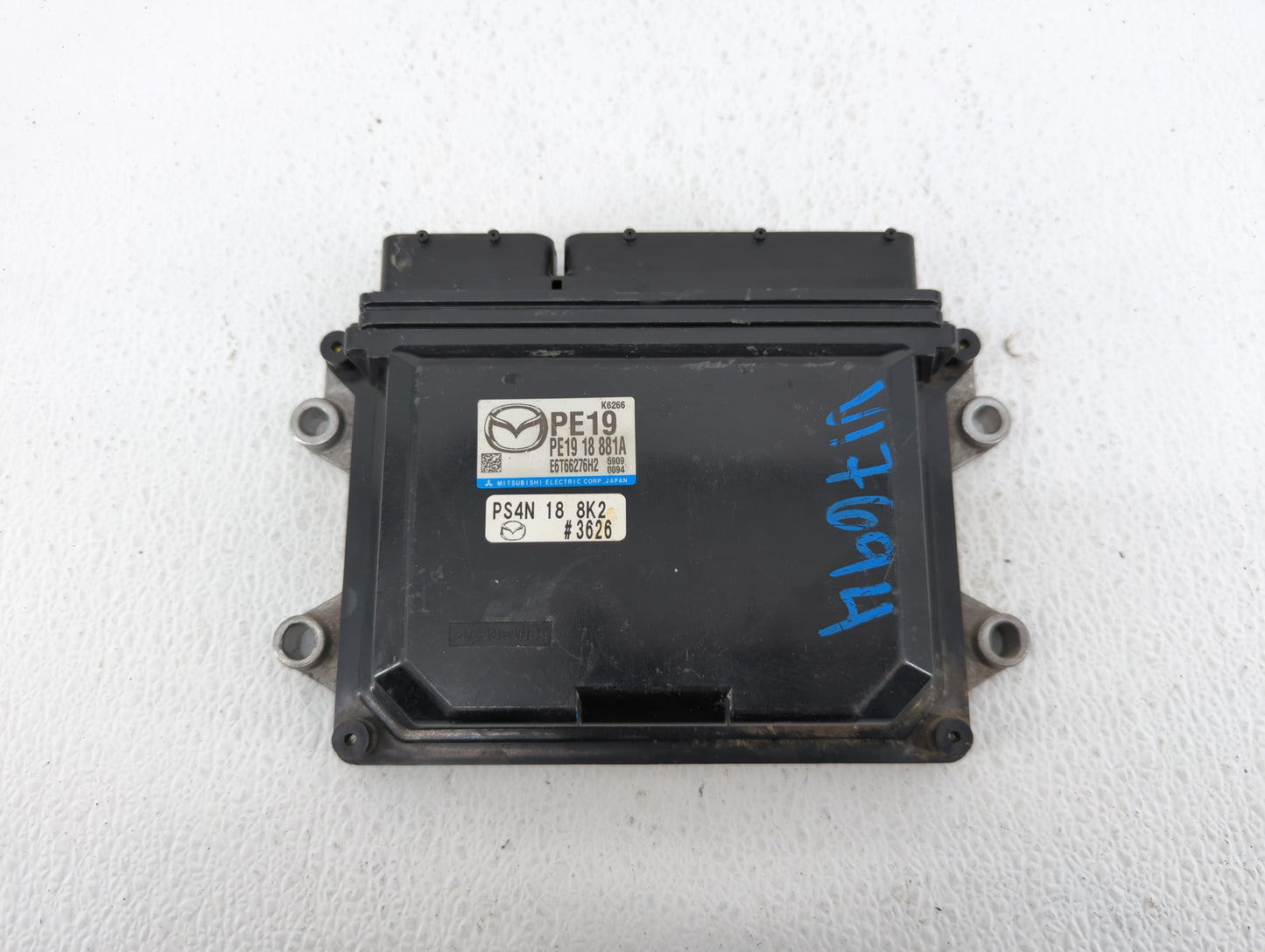 2014-2016 Mazda 3 PCM Engine Control Computer ECU ECM PCU OEM P/N:PE19 18 881A Fits Fits 2014 2015 2016 OEM Used Auto Parts 