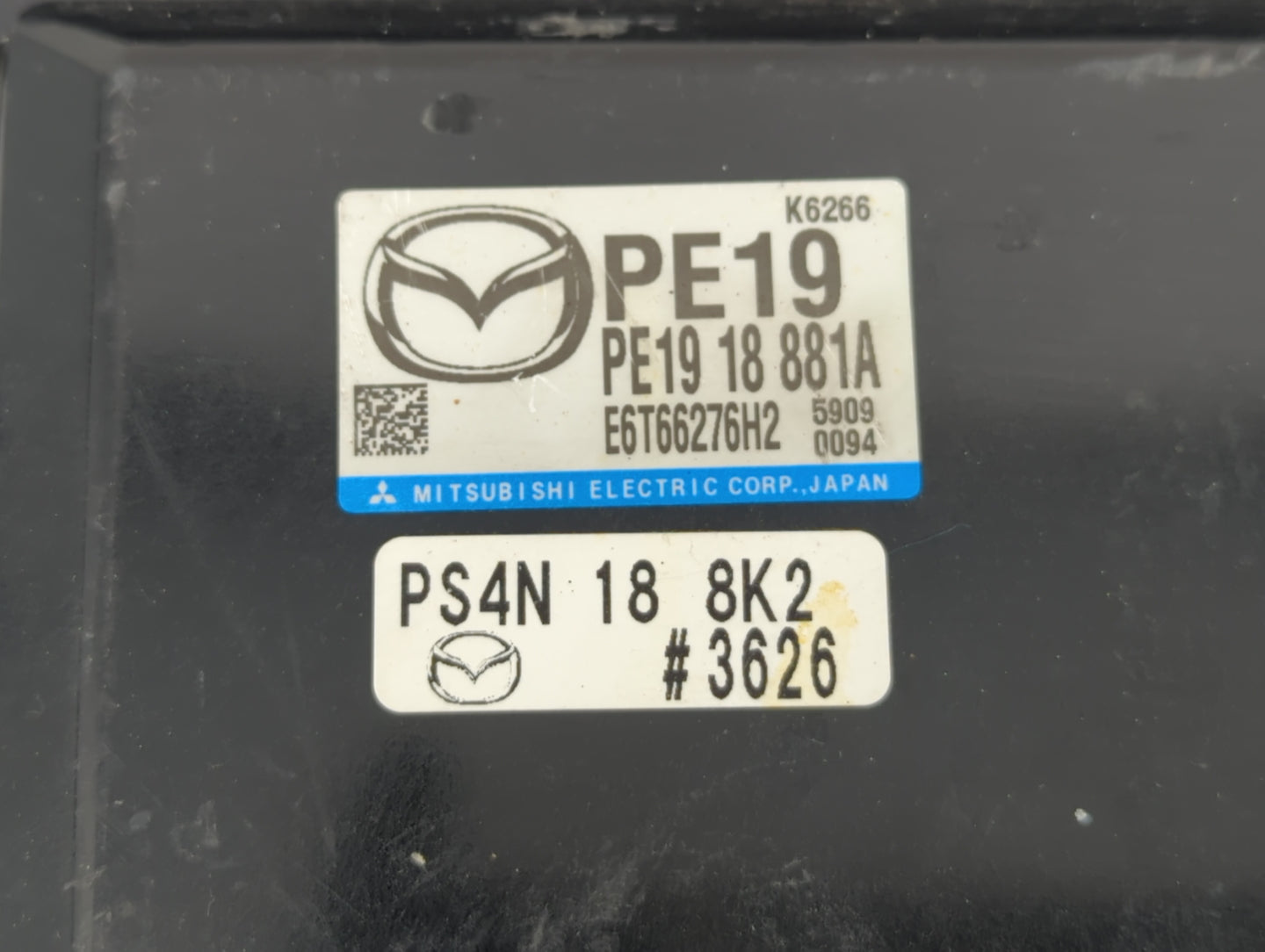 2014-2016 Mazda 3 PCM Engine Control Computer ECU ECM PCU OEM P/N:PE19 18 881A Fits Fits 2014 2015 2016 OEM Used Auto Parts 