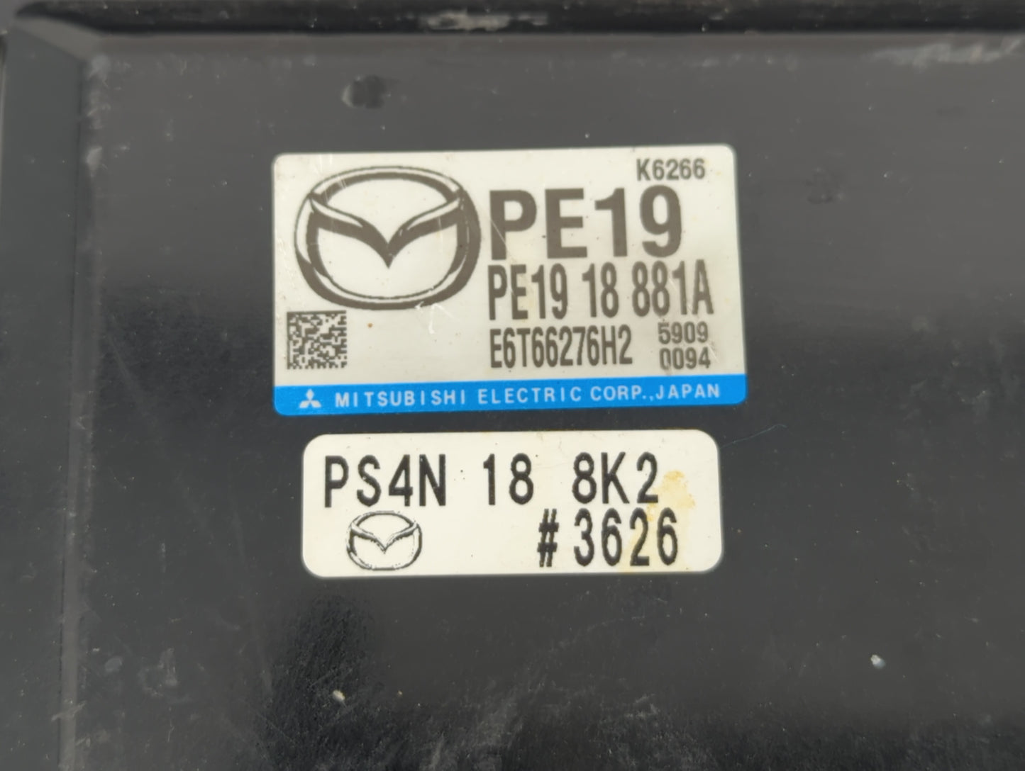2014-2016 Mazda 3 PCM Engine Control Computer ECU ECM PCU OEM P/N:PE19 18 881A Fits Fits 2014 2015 2016 OEM Used Auto Parts 