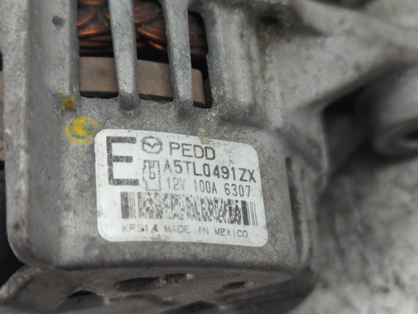 2014-2017 Mazda 3 Alternator Replacement Generator Charging Assembly Engine OEM P/N:12V 100A 6307 12V100A 6129 Fits OEM Used
