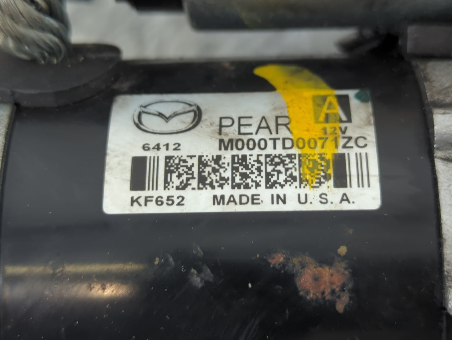2012-2022 Mazda 3 Car Starter Motor Solenoid OEM P/N:M000TD0071ZC Fits Fits 2012 2013 2014 2015 2016 2017 2018 2019 2020 202