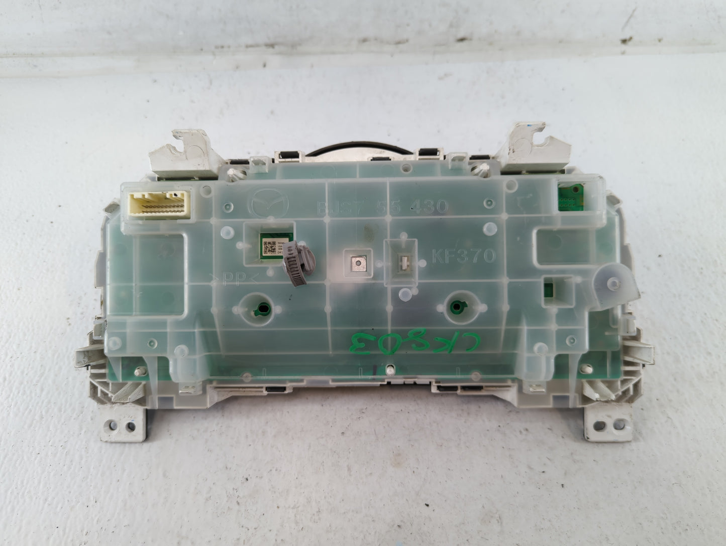 2014-2016 Mazda 3 Instrument Cluster Speedometer Gauges P/N:BJS7 55 430 Fits Fits 2014 2015 2016 OEM Used Auto Parts - Oemus