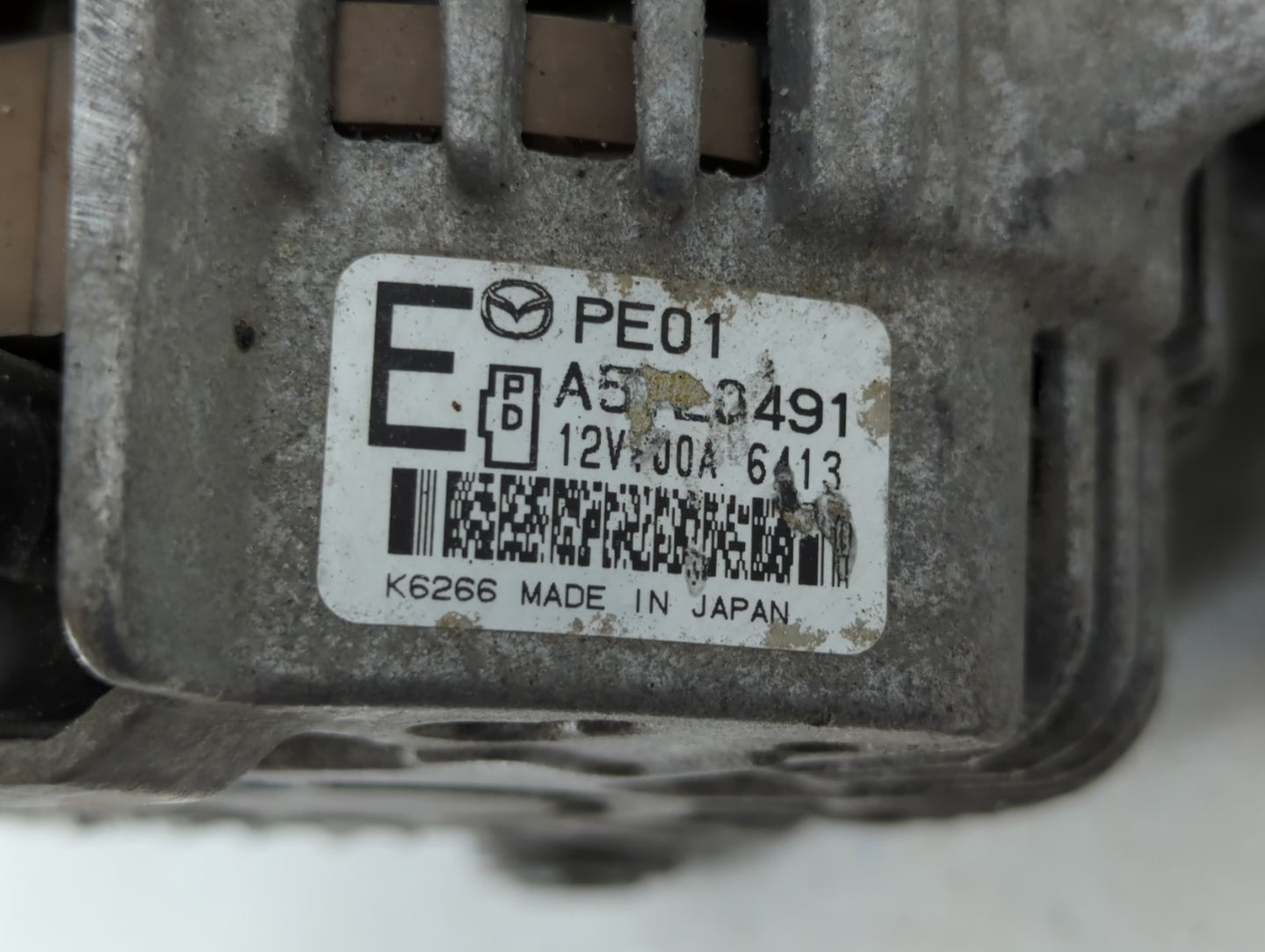 2014-2016 Mazda 6 Alternator Replacement Generator Charging Assembly Engine OEM Fits Fits 2013 2014 2015 2016 2017 OEM Used 