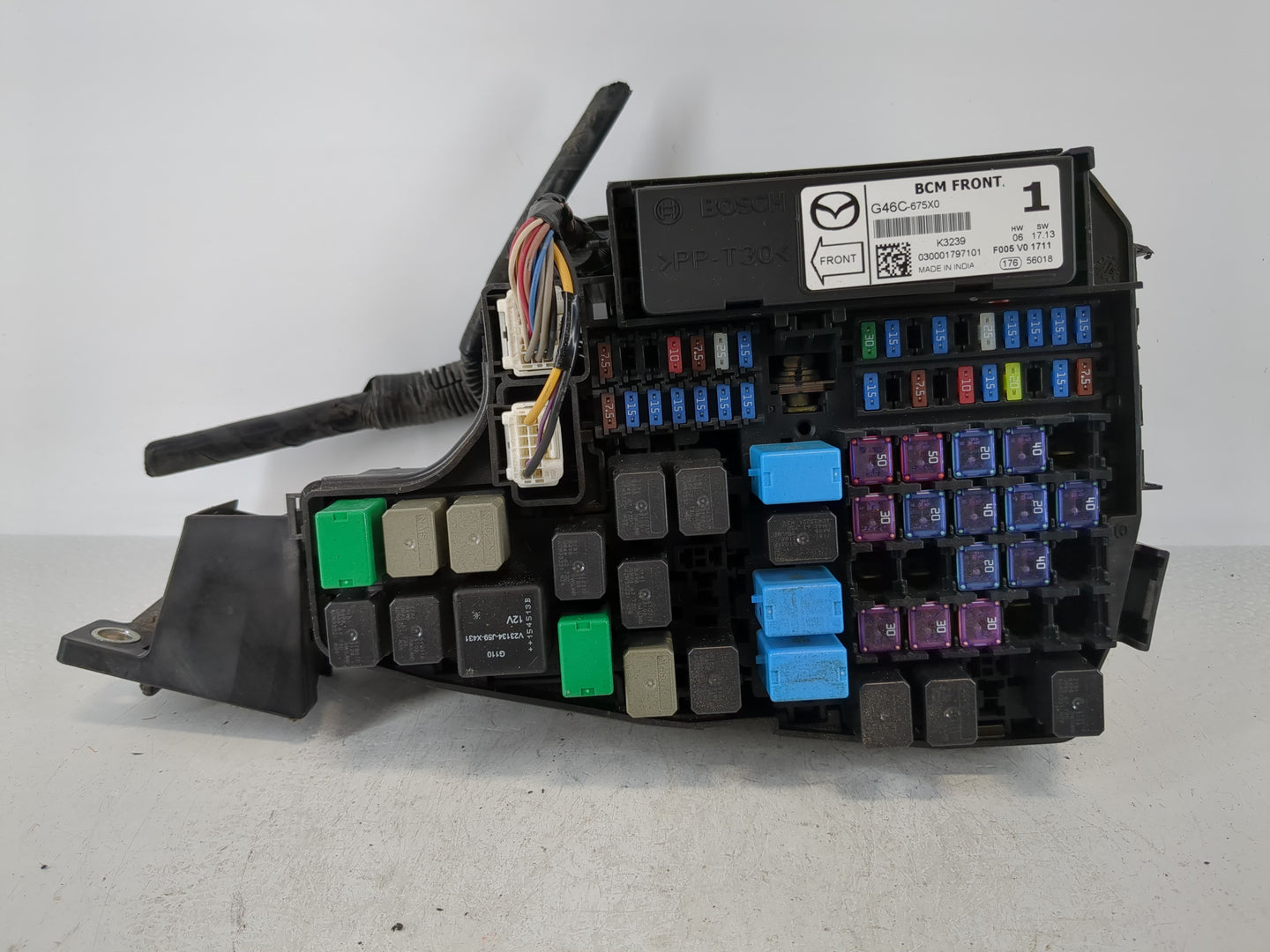 2014-2016 Mazda 6 Fusebox Fuse Box Panel Relay Module P/N:F005 V0 1711 G46C-675X0 A Fits Fits 2014 2015 2016 OEM Used Auto P