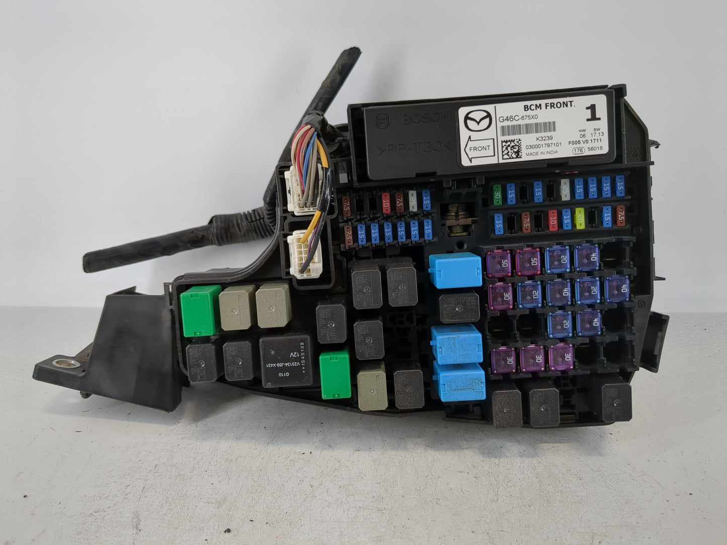 2014-2016 Mazda 6 Fusebox Fuse Box Panel Relay Module P/N:F005 V0 1711 G46C-675X0 A Fits Fits 2014 2015 2016 OEM Used Auto P