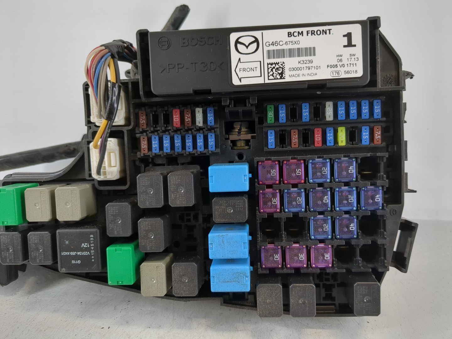 2014-2016 Mazda 6 Fusebox Fuse Box Panel Relay Module P/N:F005 V0 1711 G46C-675X0 A Fits Fits 2014 2015 2016 OEM Used Auto P