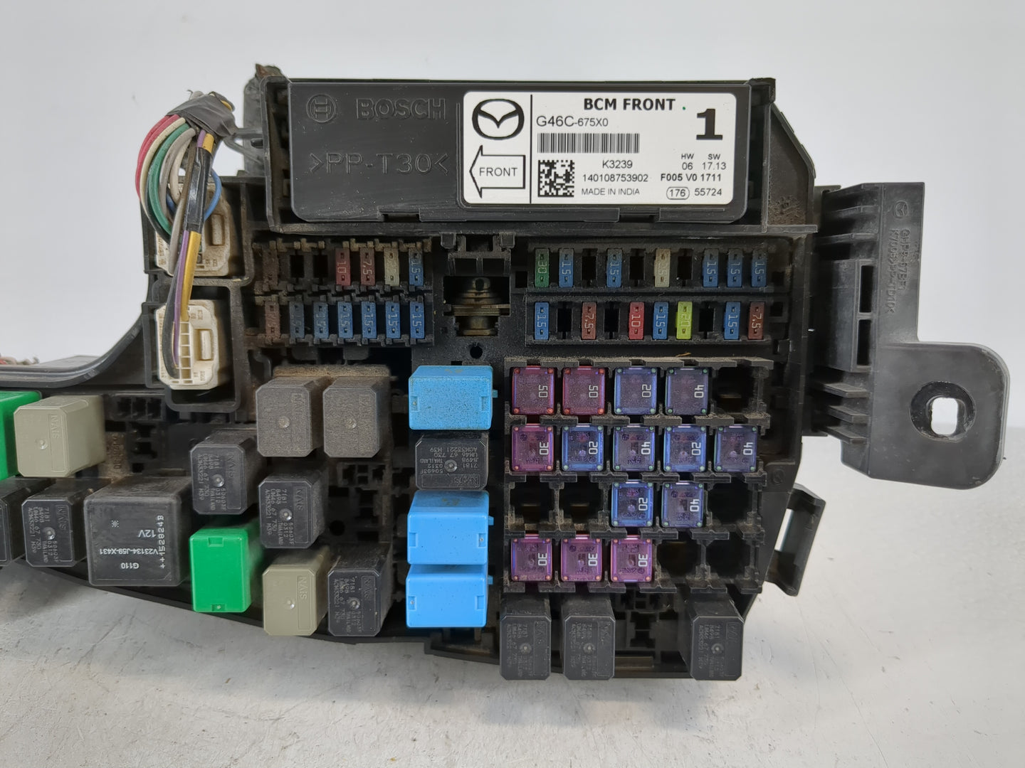 2014-2016 Mazda 6 Fusebox Fuse Box Panel Relay Module P/N:KD45 66760 K7005 Fits Fits 2014 2015 2016 OEM Used Auto Parts - Oe