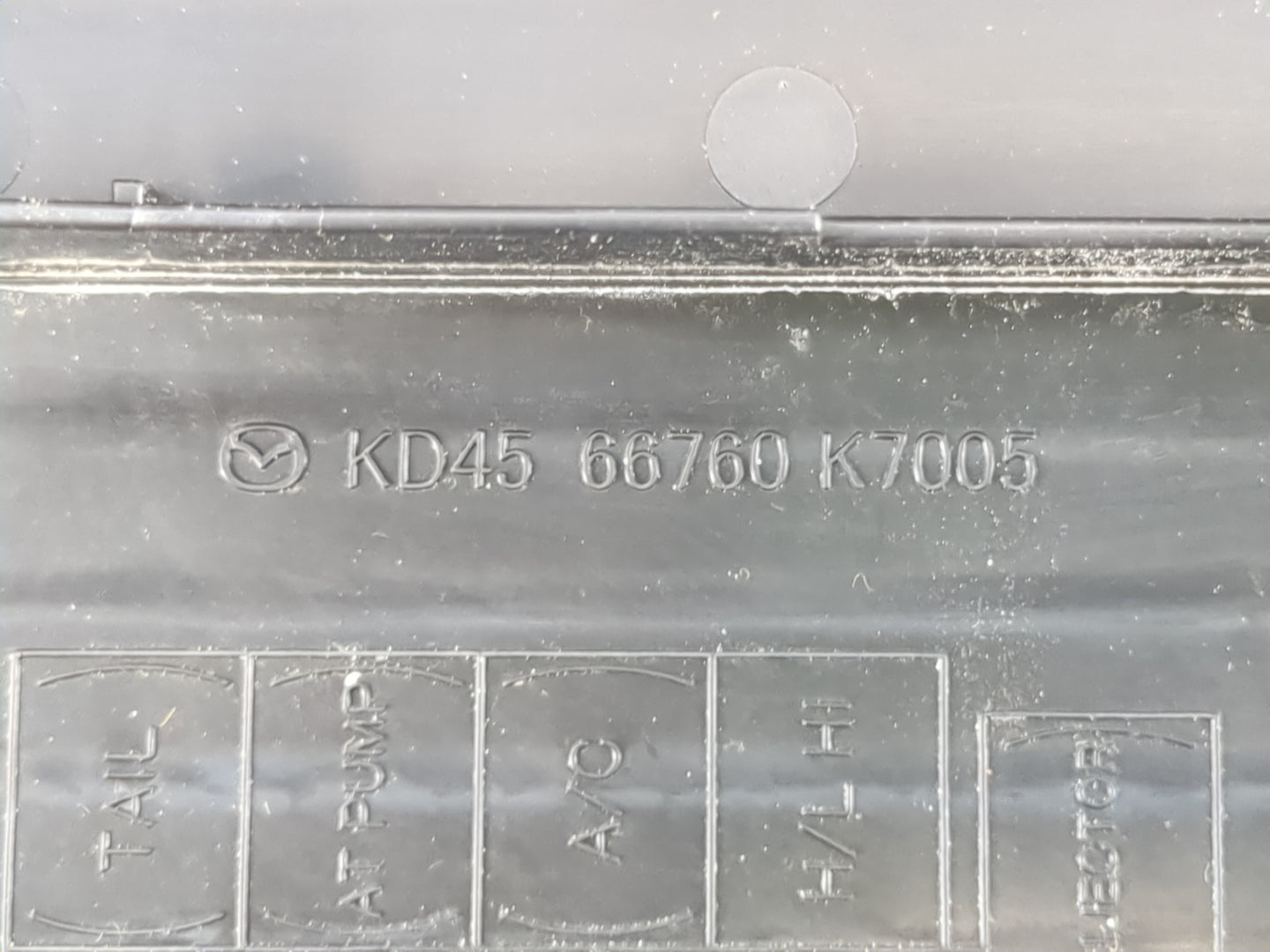 2014-2016 Mazda 6 Fusebox Fuse Box Panel Relay Module P/N:KD45 66760 K7005 Fits Fits 2014 2015 2016 OEM Used Auto Parts - Oe
