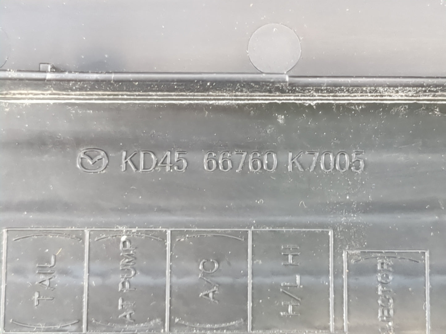 2014-2016 Mazda 6 Fusebox Fuse Box Panel Relay Module P/N:KD45 66760 K7005 Fits Fits 2014 2015 2016 OEM Used Auto Parts - Oe