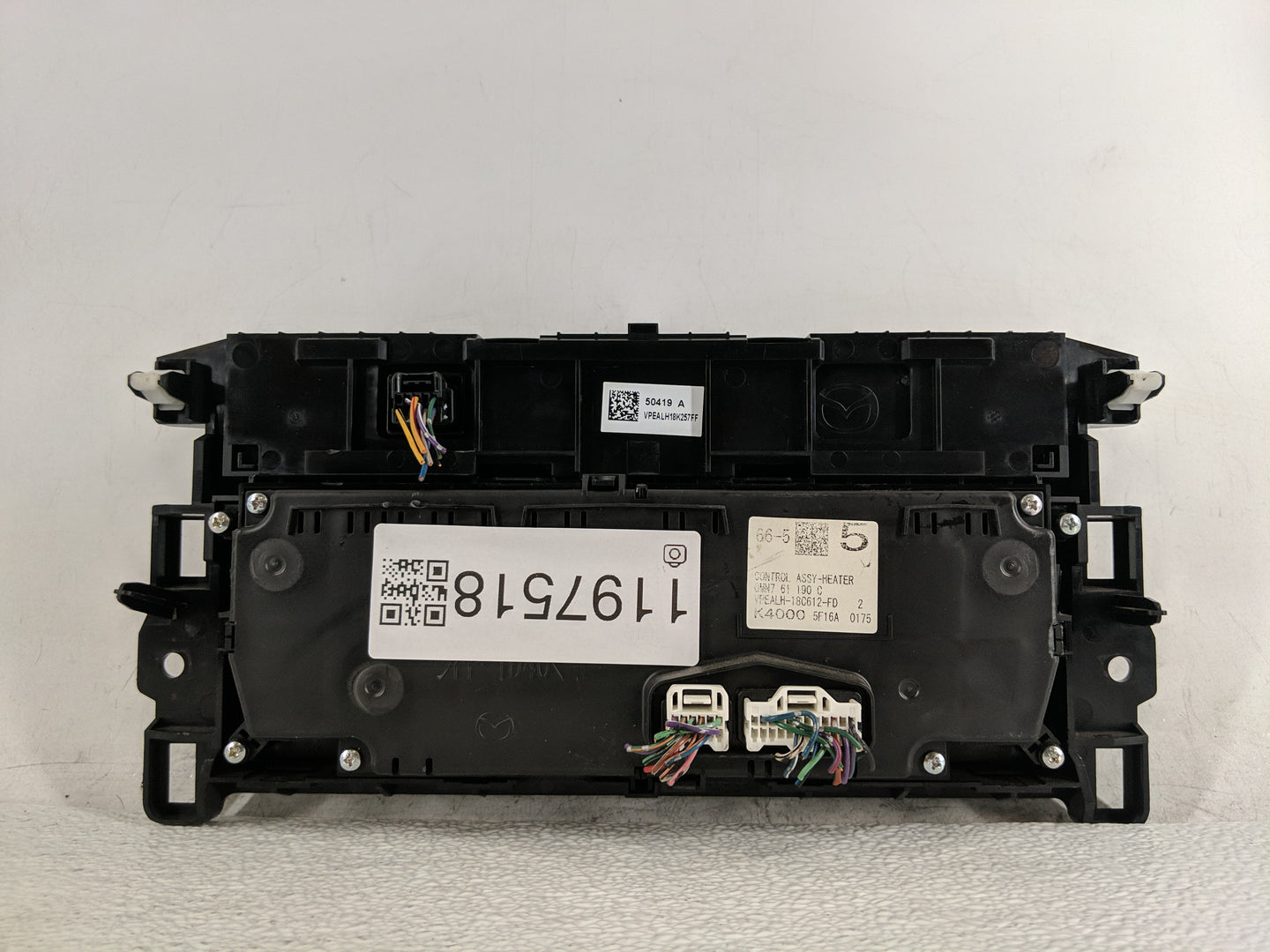 2016 Mazda 6 Climate Control Module Temperature AC/Heater Replacement P/N:K4000 5F16A Fits OEM Used Auto Parts - Oemusedauto