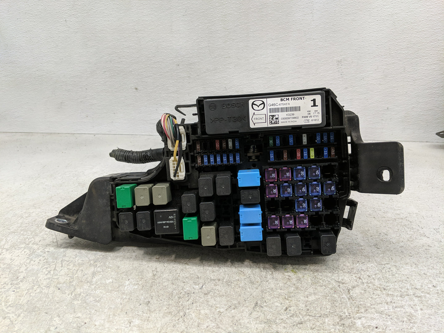 2014-2016 Mazda 6 Fusebox Fuse Box Panel Relay Module P/N:G46C-675X0 A KD45 66760 K7005 Fits Fits 2014 2015 2016 OEM Used Au