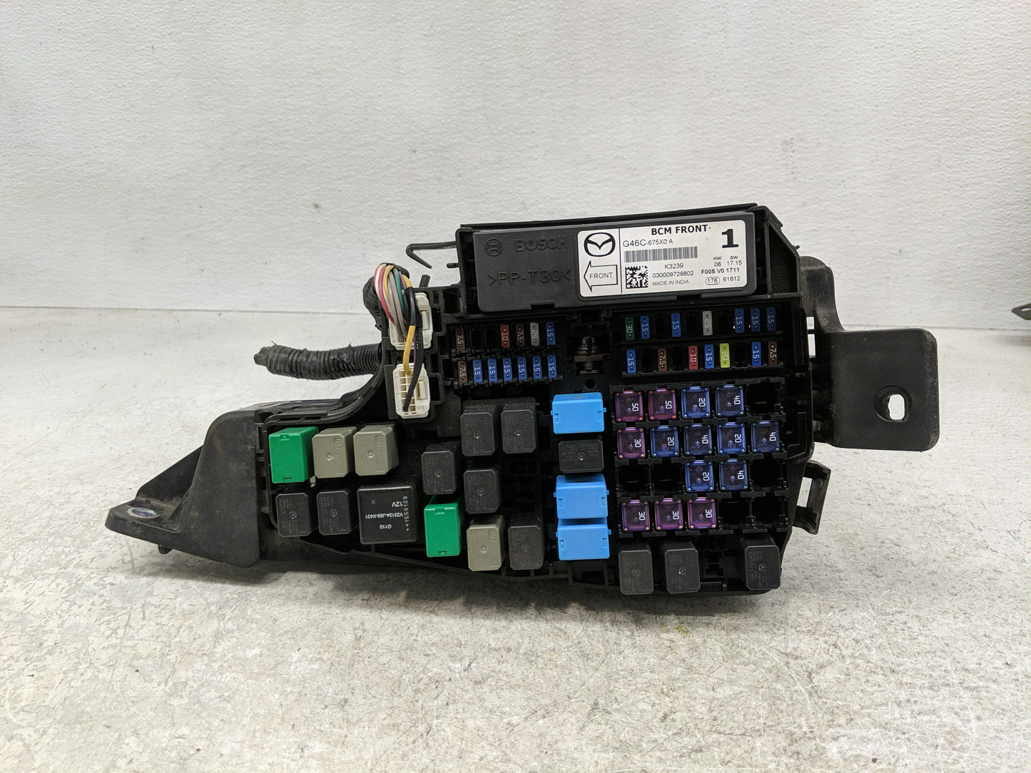 2014-2016 Mazda 6 Fusebox Fuse Box Panel Relay Module P/N:G46C-675X0 A KD45 66760 K7005 Fits Fits 2014 2015 2016 OEM Used Au