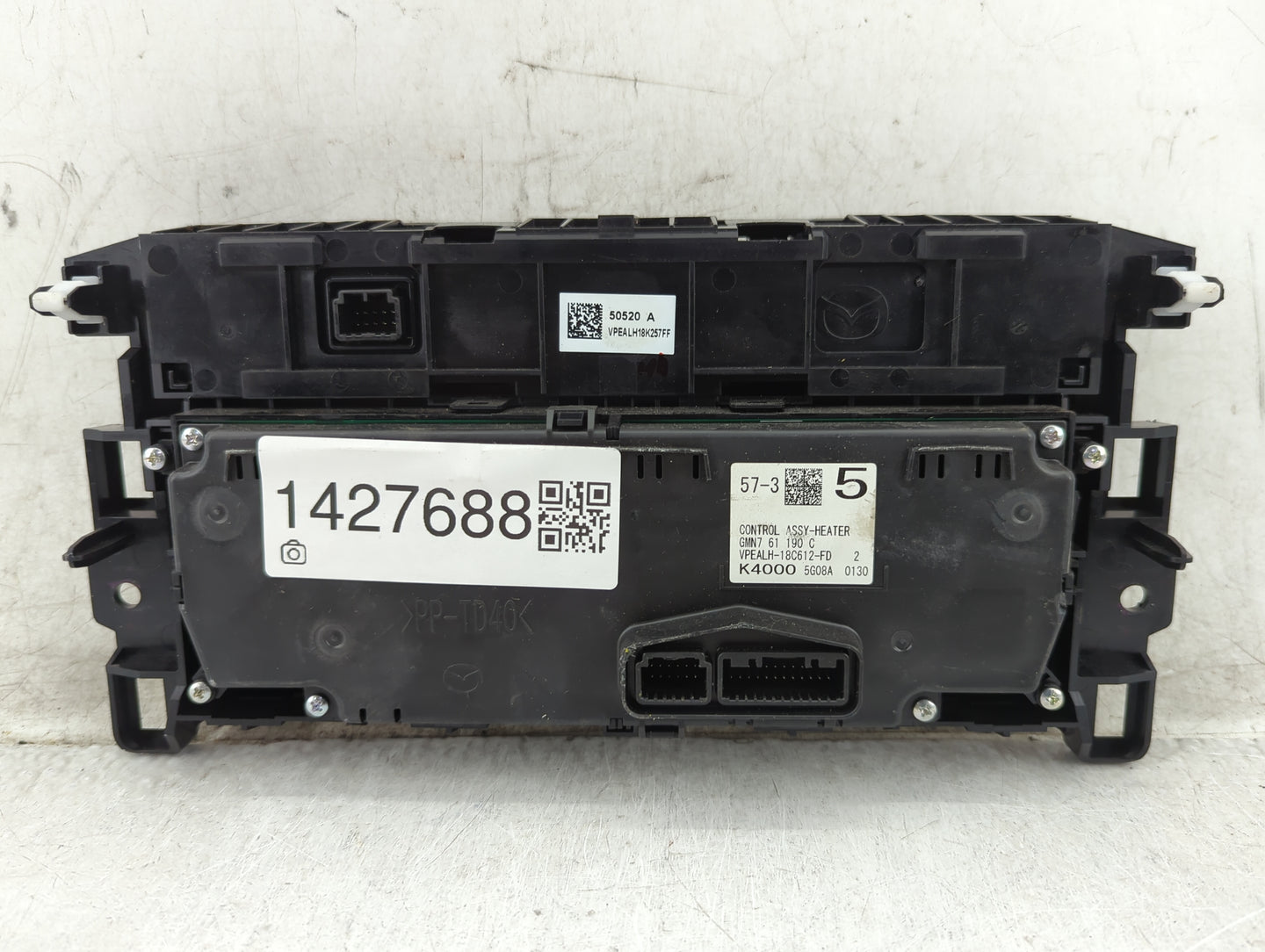 2016 Mazda 6 Climate Control Module Temperature AC/Heater Replacement Fits OEM Used Auto Parts - Oemusedautoparts1.com