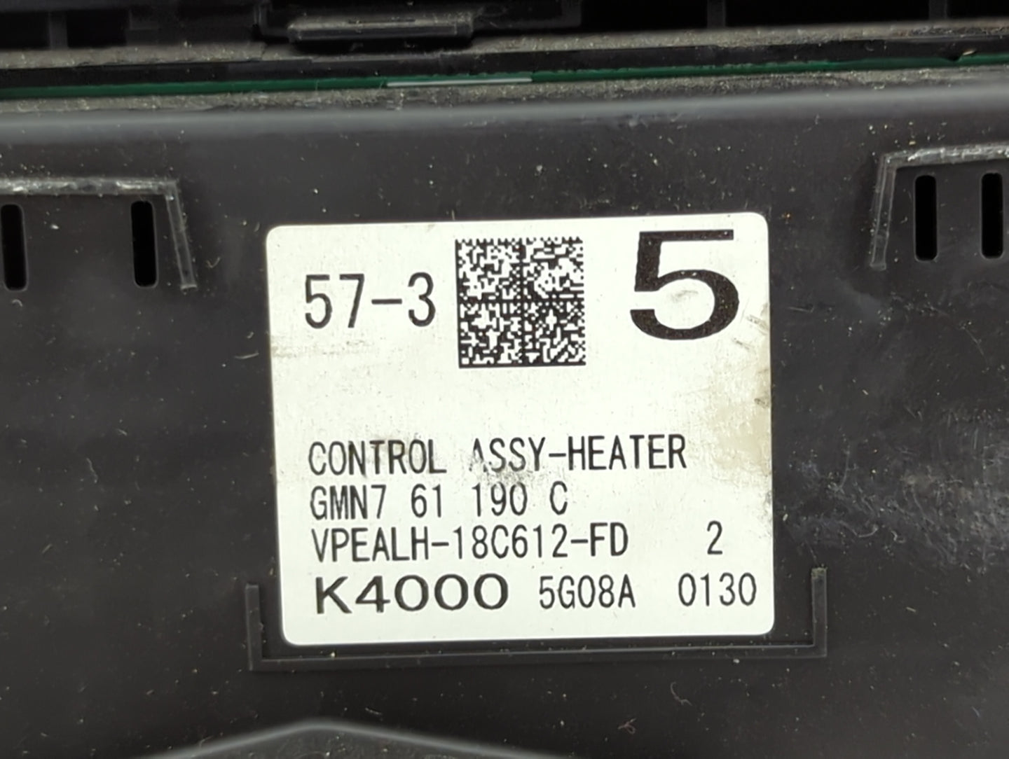 2016 Mazda 6 Climate Control Module Temperature AC/Heater Replacement Fits OEM Used Auto Parts - Oemusedautoparts1.com