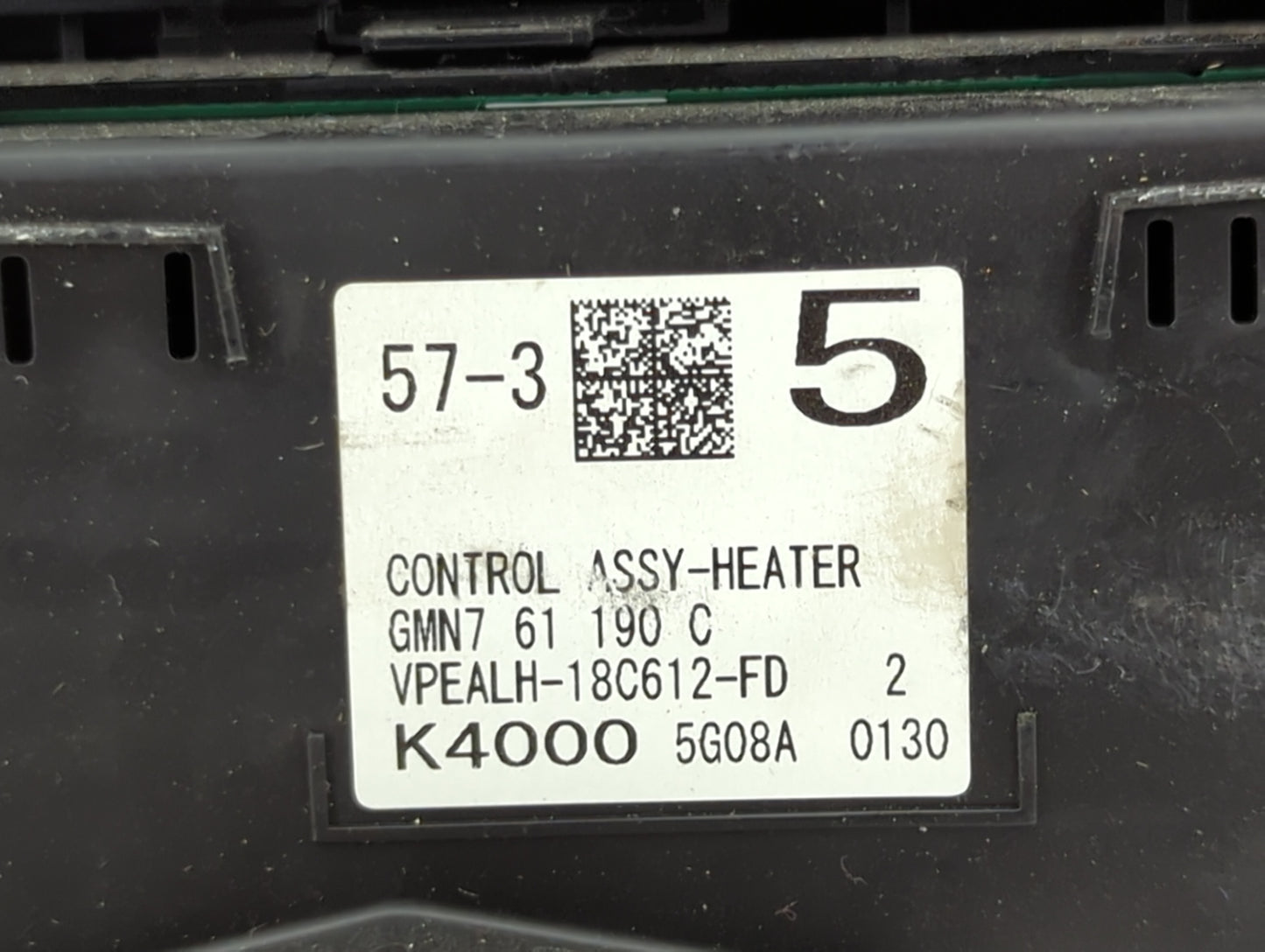 2016 Mazda 6 Climate Control Module Temperature AC/Heater Replacement Fits OEM Used Auto Parts - Oemusedautoparts1.com