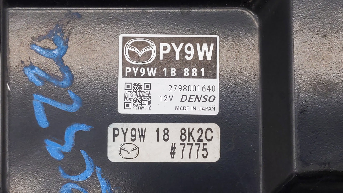 2014-2016 Mazda 6 PCM Engine Control Computer ECU ECM PCU OEM P/N:PY9W 18 881 Fits Fits 2014 2015 2016 OEM Used Auto Parts -