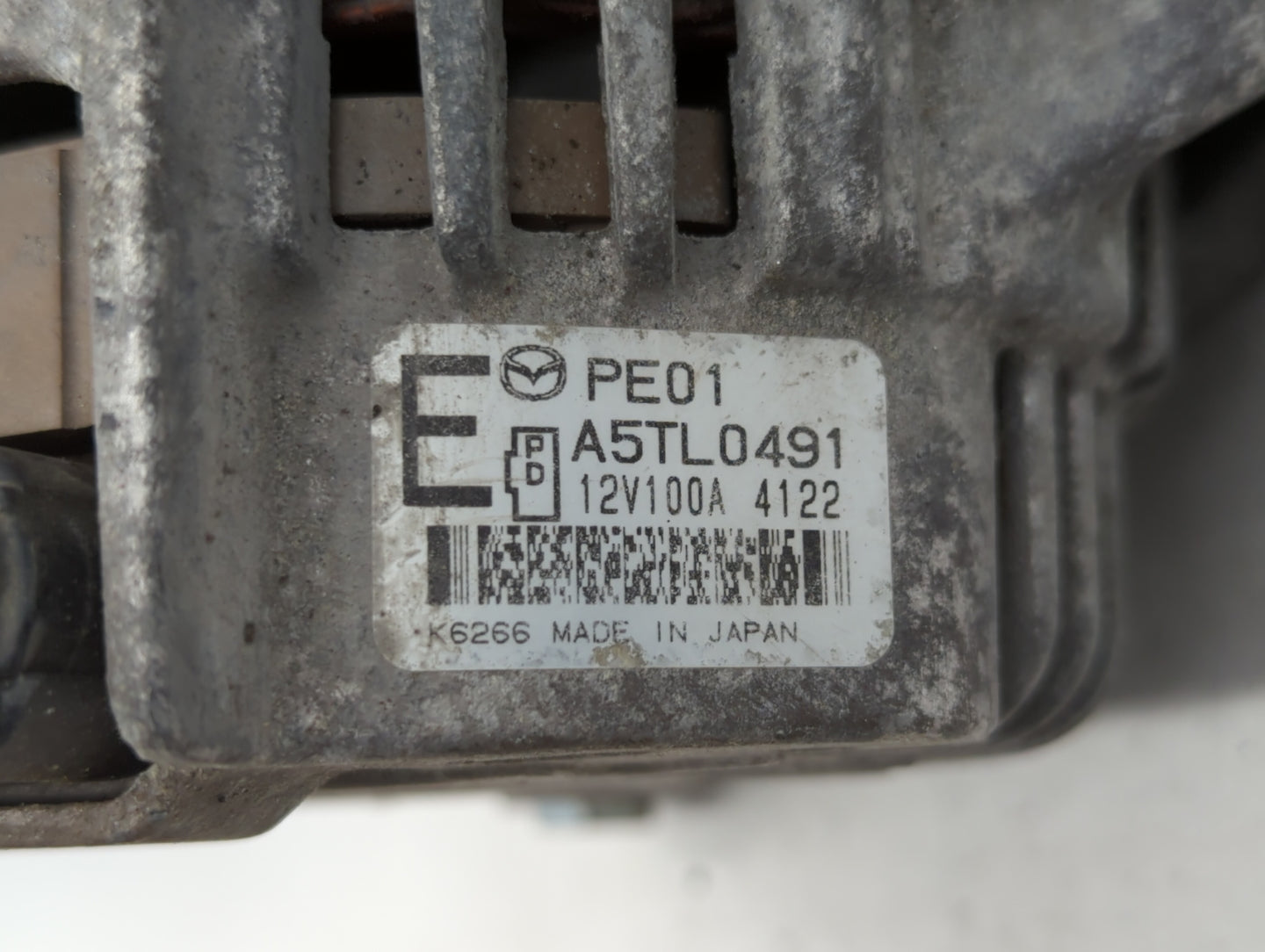 2014 Mazda 6 Alternator Replacement Generator Charging Assembly Engine OEM P/N:PEDD A5TL0491 P53N A5T J0591 AX Fits Fits 201