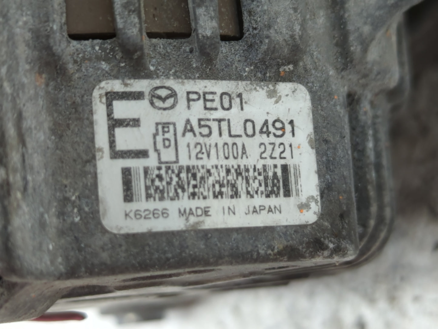 2014 Mazda 6 Alternator Replacement Generator Charging Assembly Engine OEM P/N:PEDD A5TL0491 P53N A5T J0591 AX Fits Fits 201